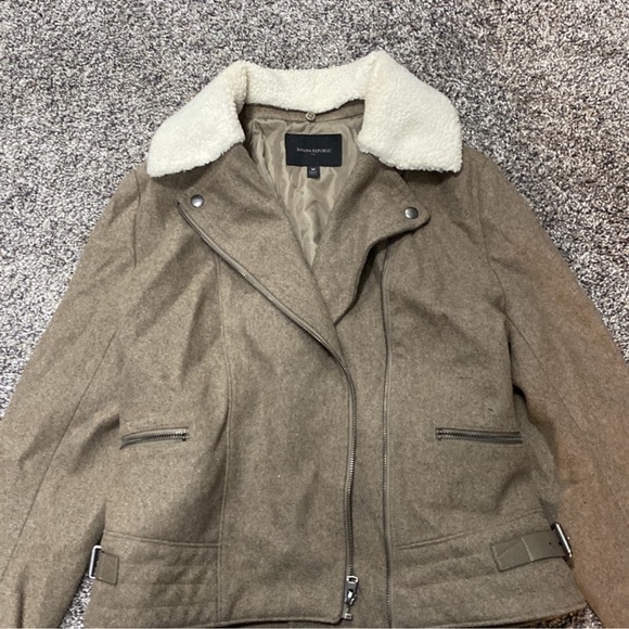 Banana Republic camel moto jacket - Picture 3 of 7